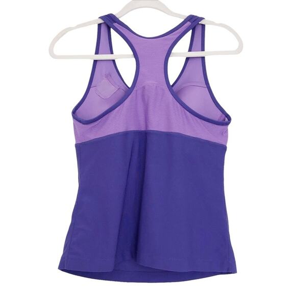 NIKE Dri-Fit Two-Tone Purple Shelf Bra Athletic Tank Size L - Picture 3 of 6